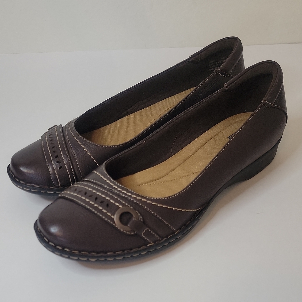 Clarks Dark Brown Women's Flats